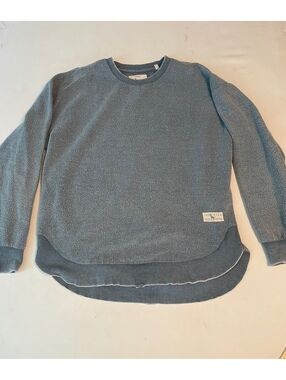 Southern Fried Cotton Large Blue Crewneck Sweatshirt